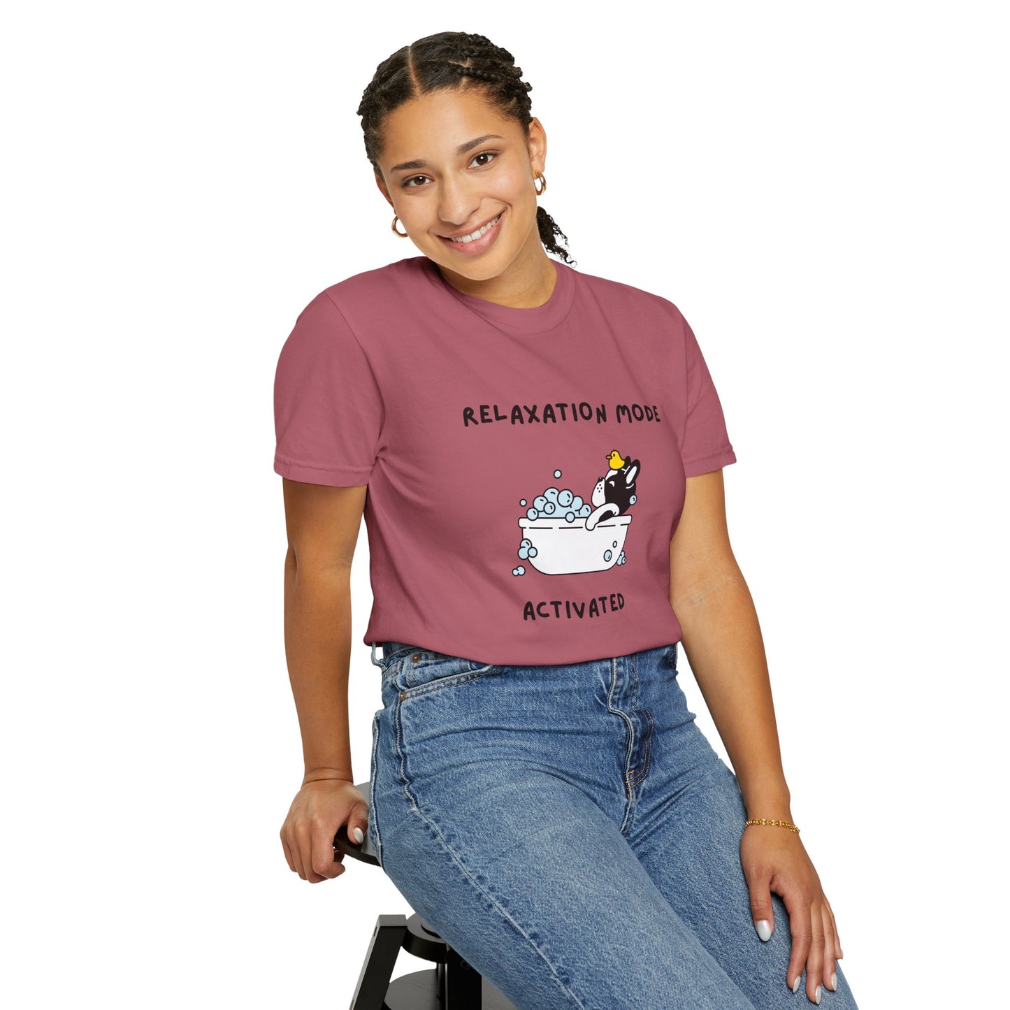 Relaxation Mode French Bulldog Tee