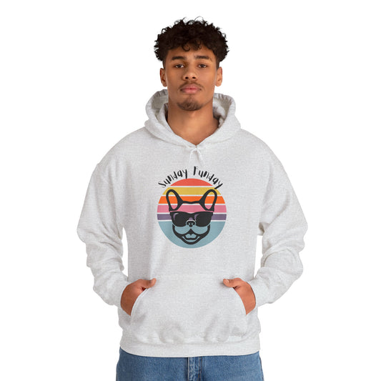 Sunday Funday French Bulldog Hoodie - Bright
