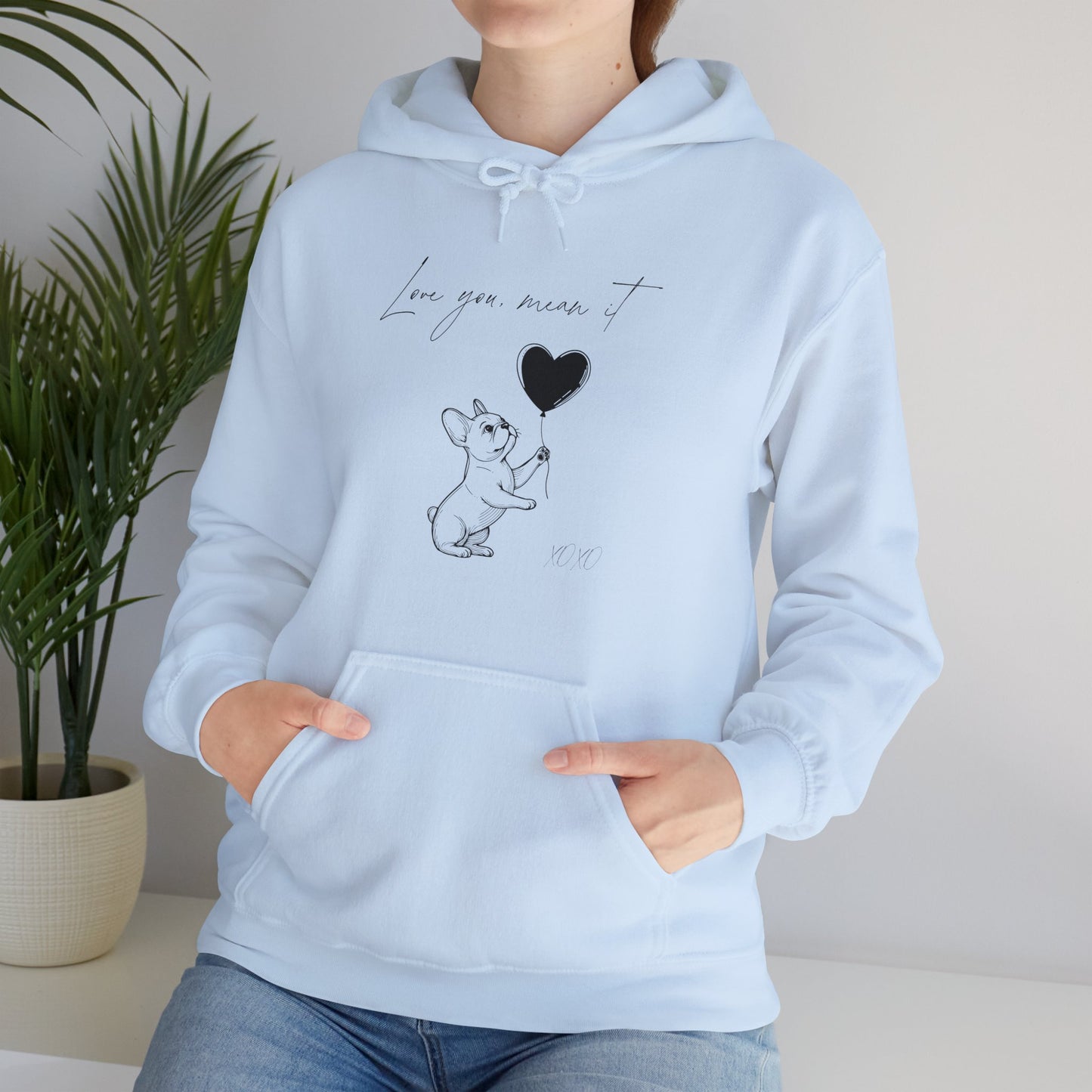 Love You French Bulldog Hoodie