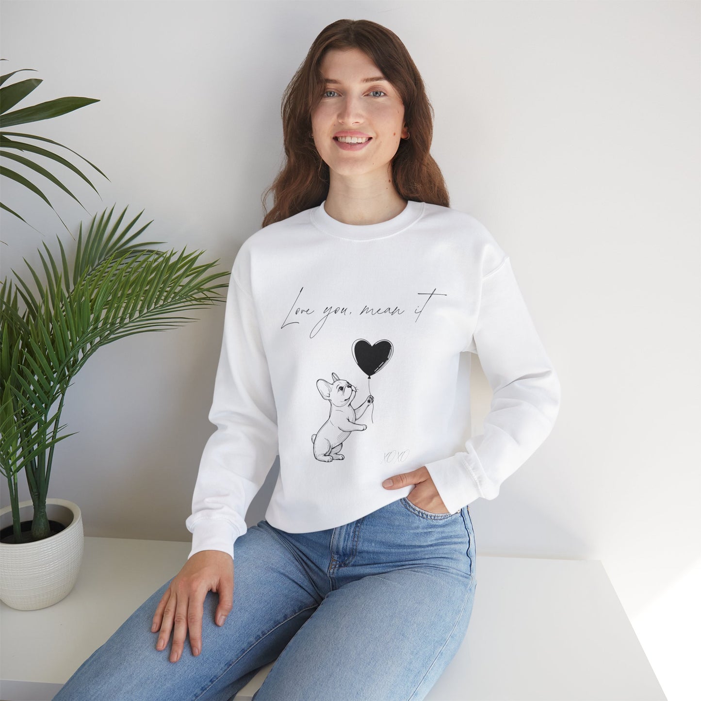Love You French Bulldog Sweatshirt