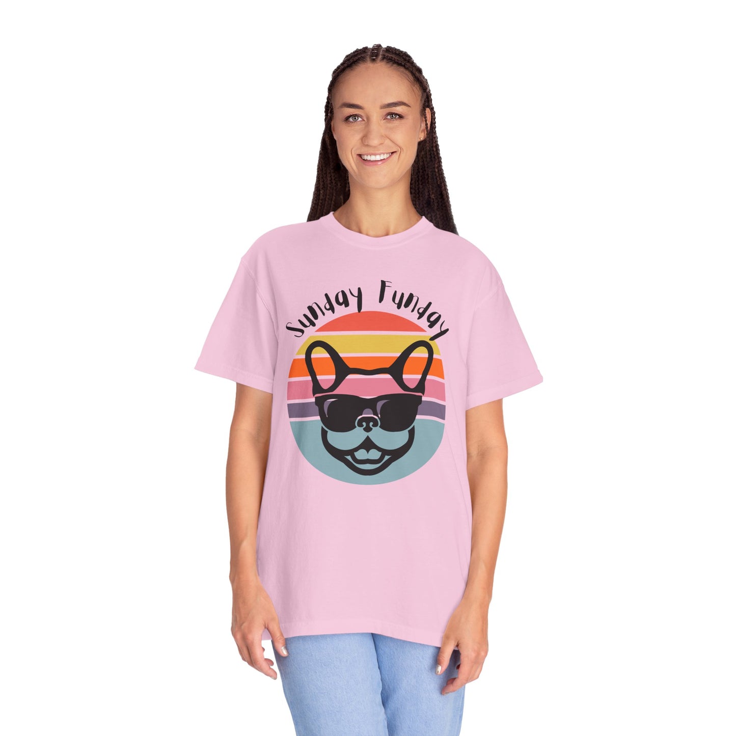 Sunday Funday French Bulldog Tee - Bright