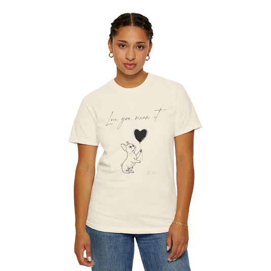 Love You French Bulldog Tee