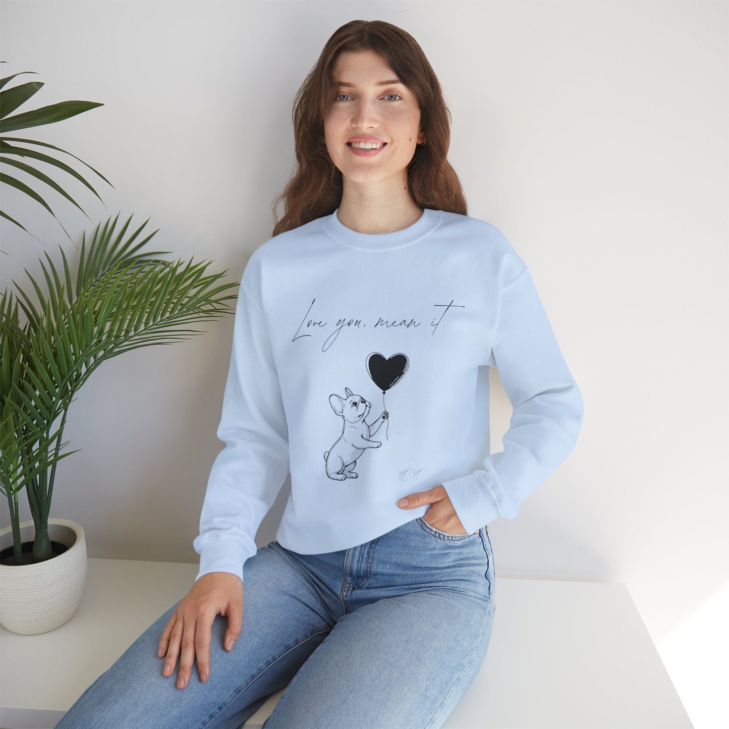Love You French Bulldog Sweatshirt