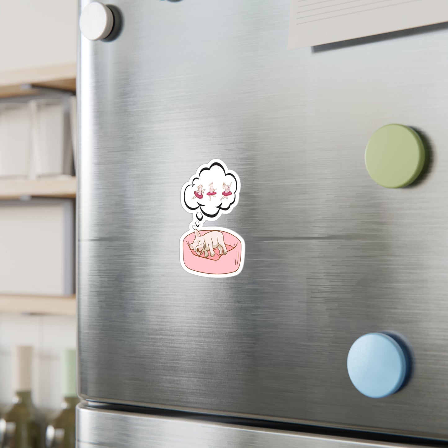 Dreaming French Bulldog Vinyl Sticker
