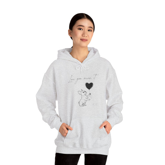Love You French Bulldog Hoodie