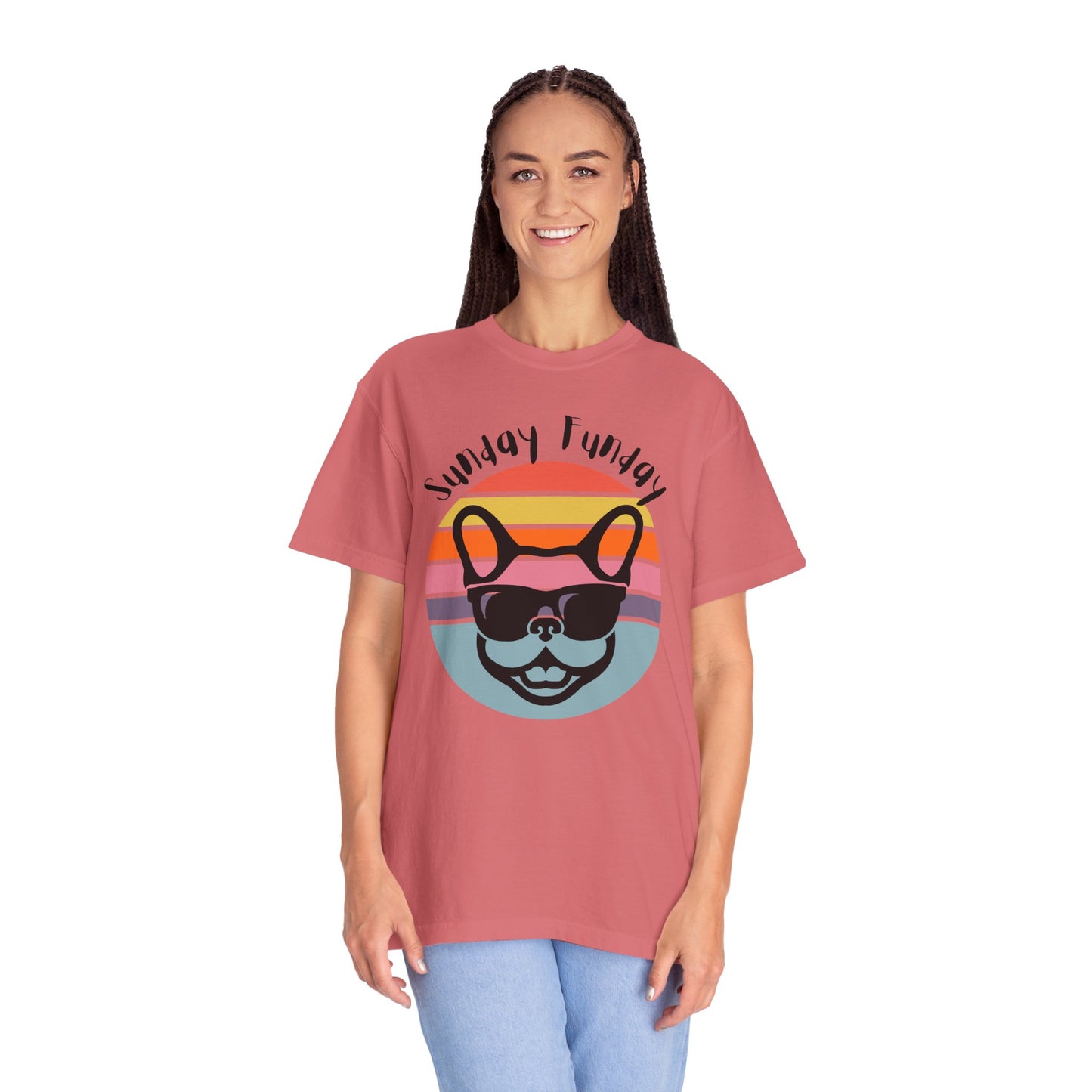 Sunday Funday French Bulldog Tee - Bright