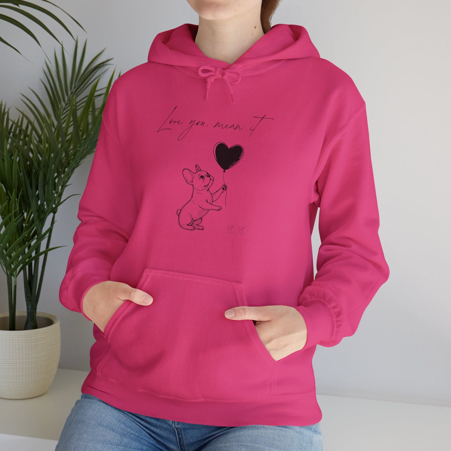 Love You French Bulldog Hoodie