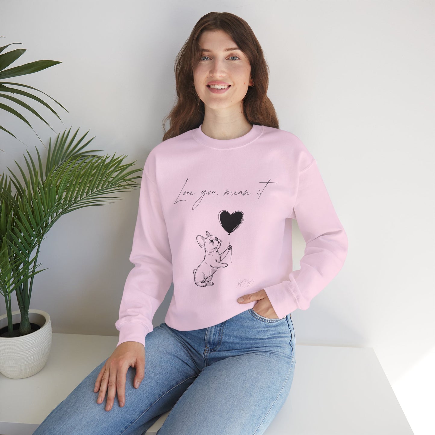 Love You French Bulldog Sweatshirt