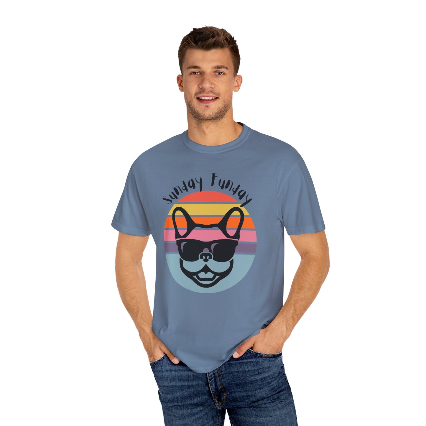 Sunday Funday French Bulldog Tee - Bright