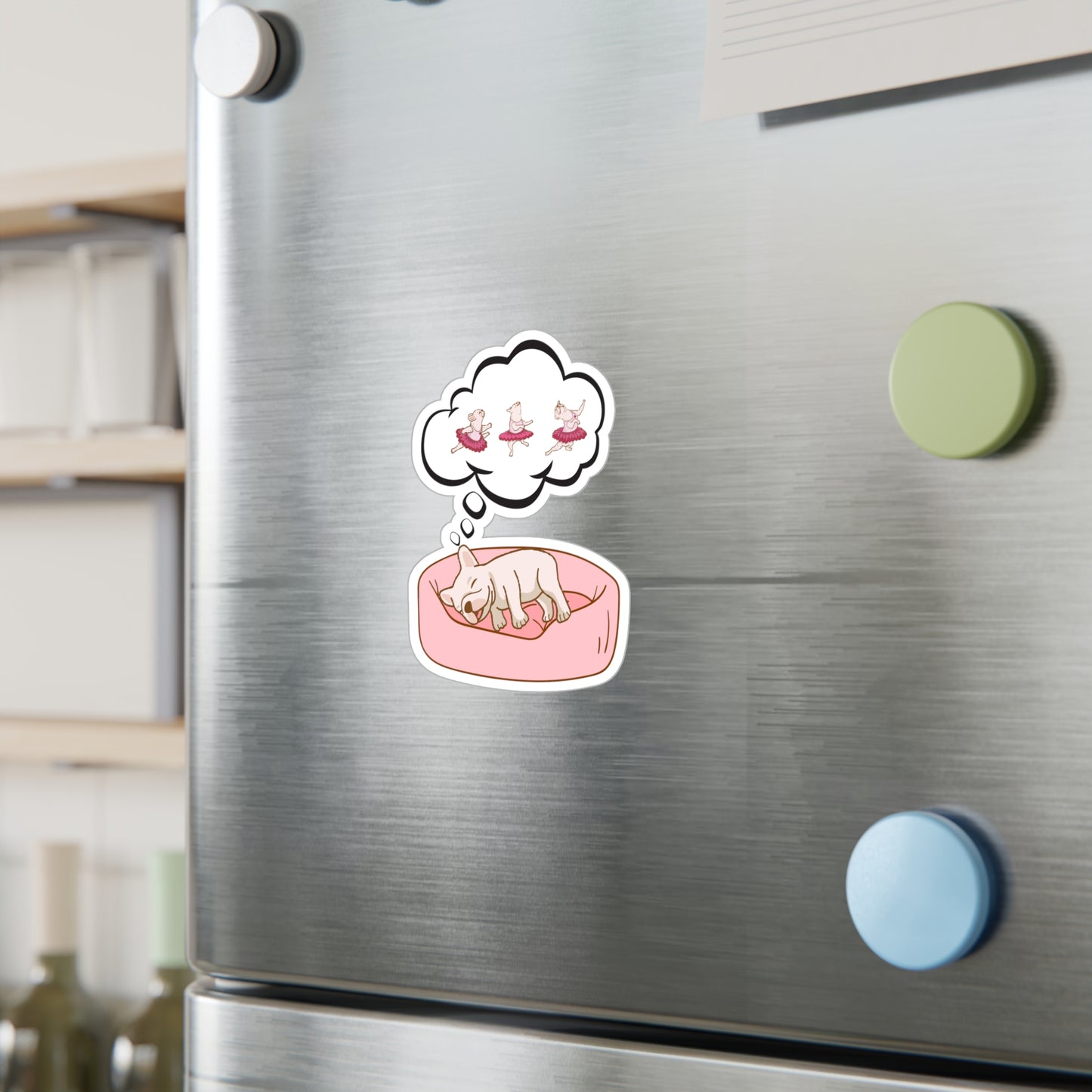 Dreaming French Bulldog Vinyl Sticker