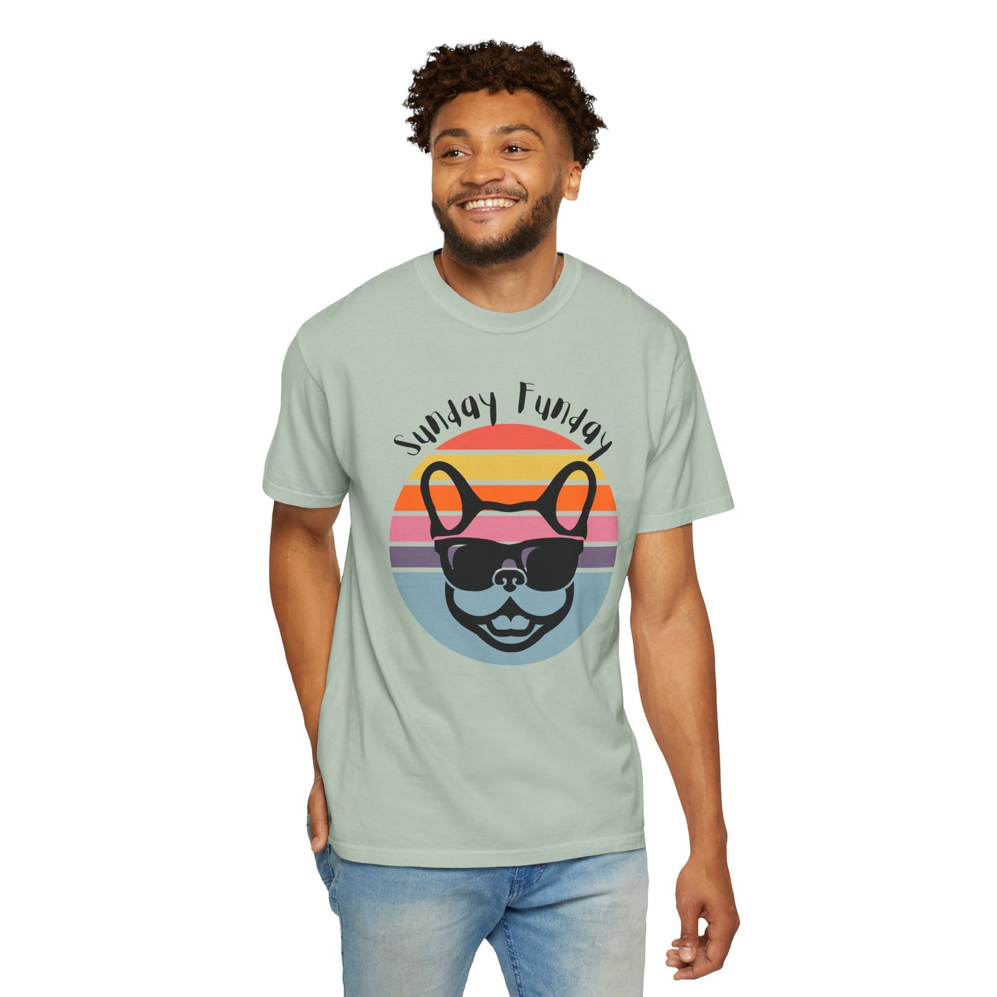 Sunday Funday French Bulldog Tee - Bright