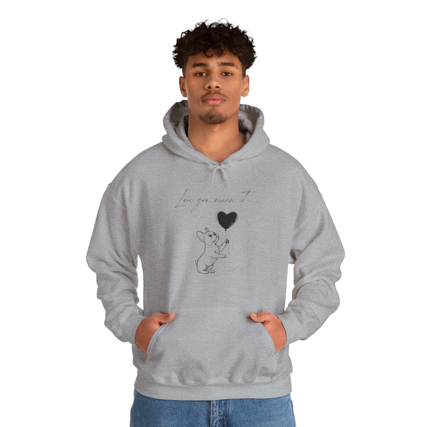 Love You French Bulldog Hoodie