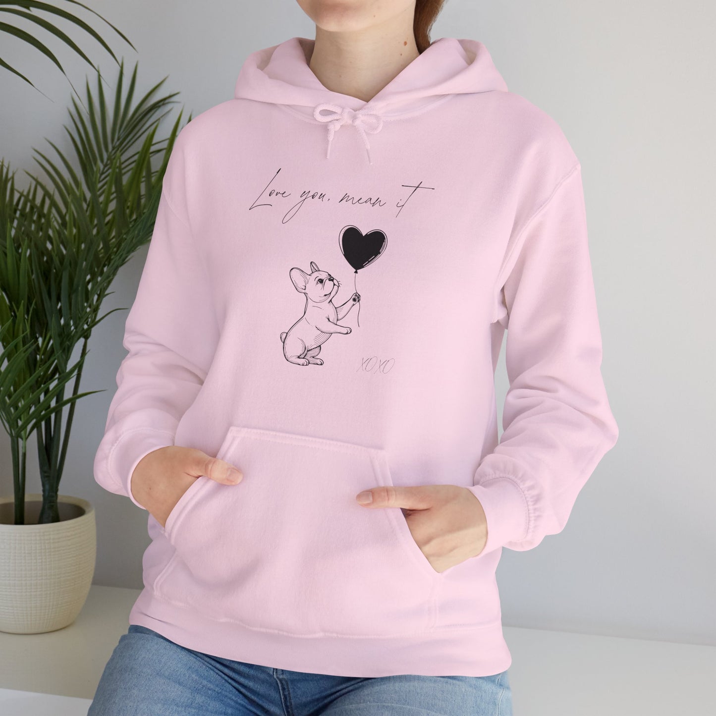 Love You French Bulldog Hoodie