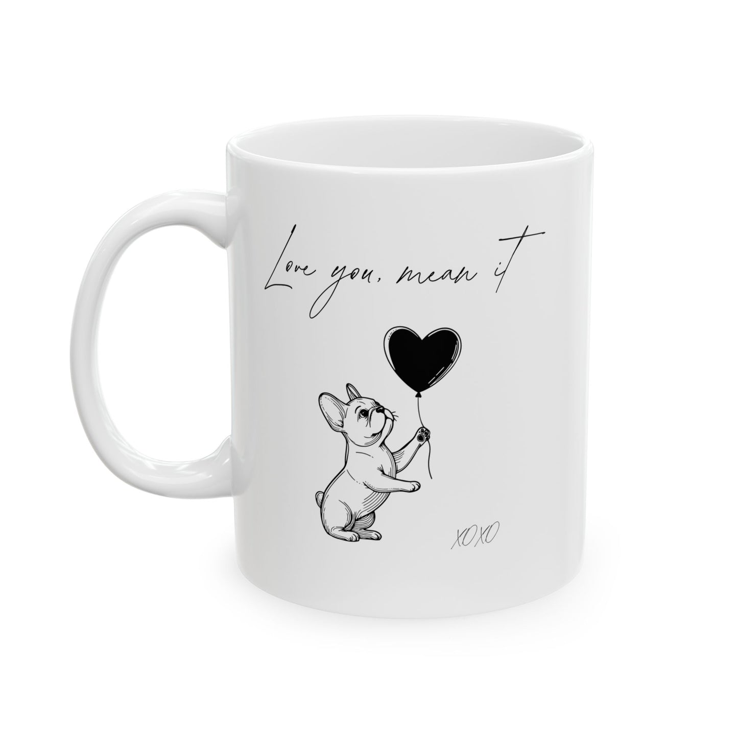 Love You French Bulldog Mug