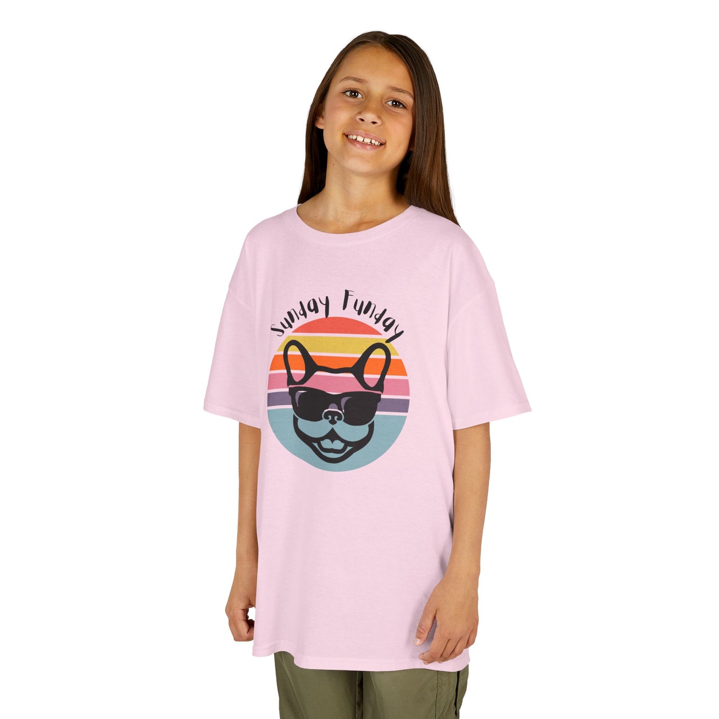 Kids Sunday Funday French Bulldog Tee - Bright