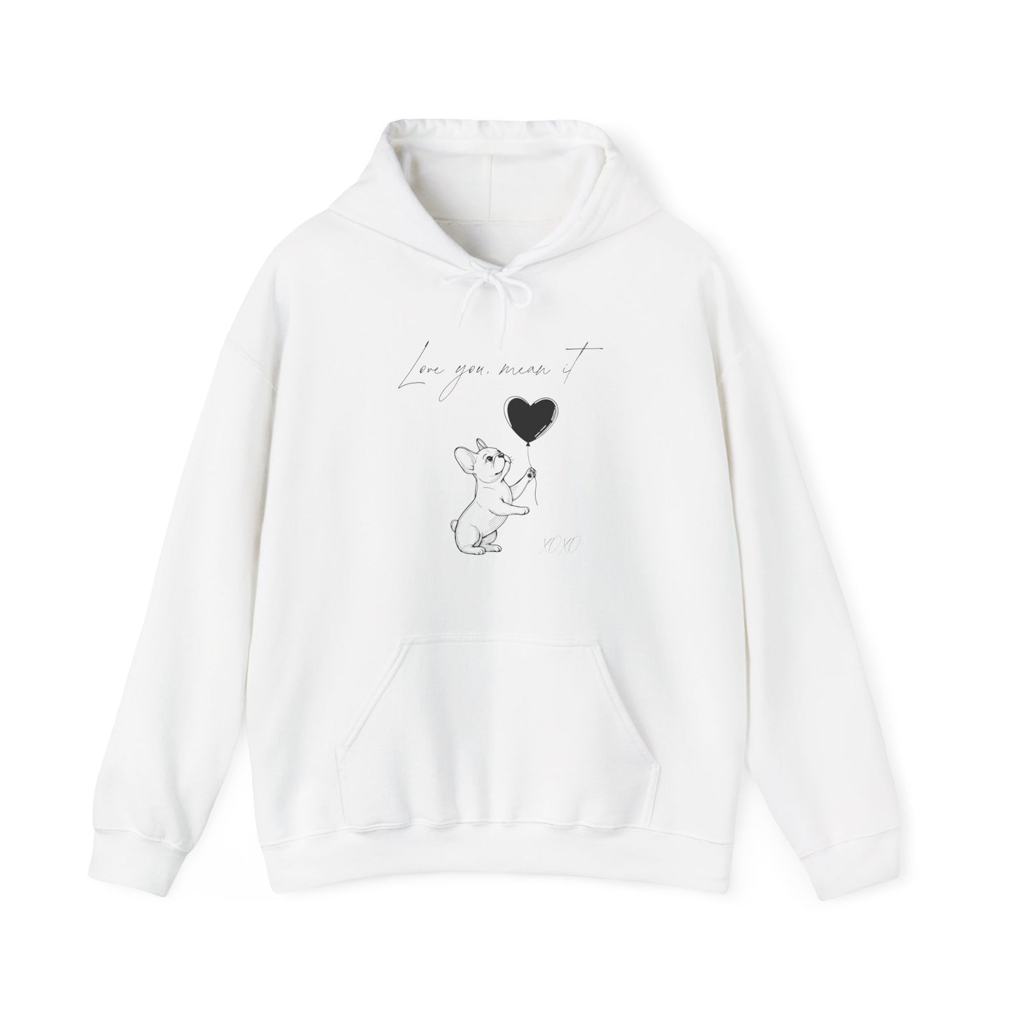 Love You French Bulldog Hoodie