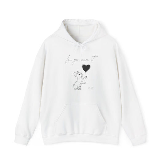 Love You French Bulldog Hoodie