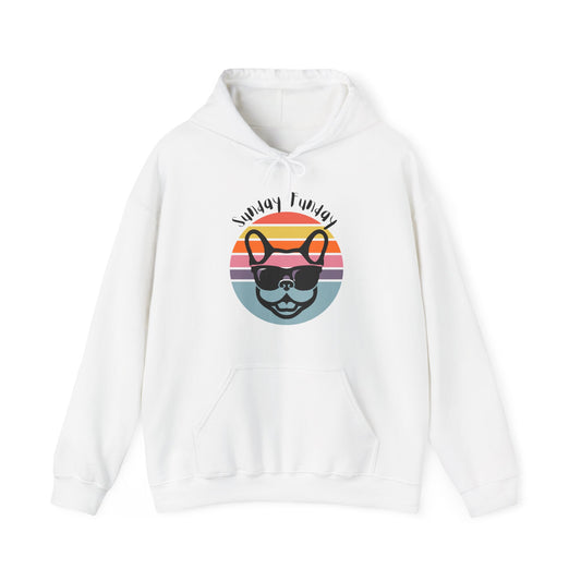 Sunday Funday French Bulldog Hoodie - Bright