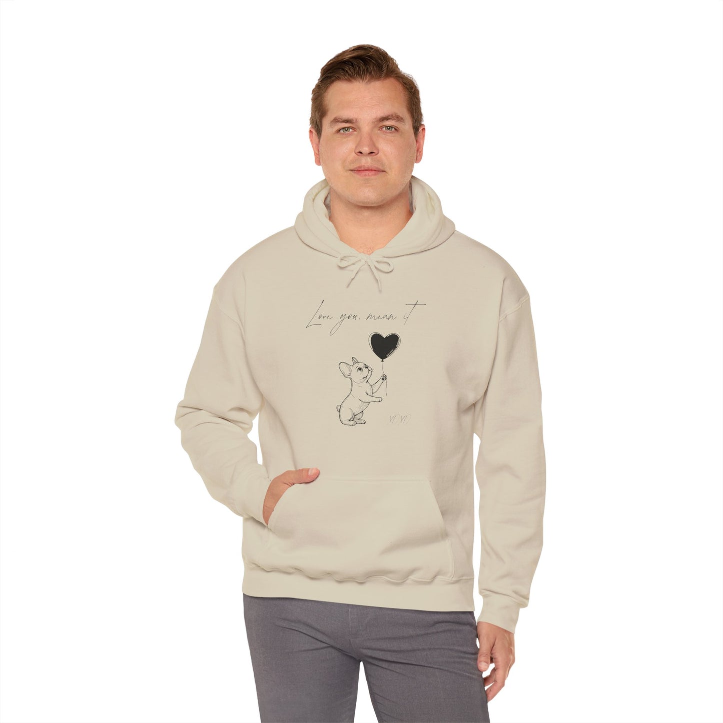 Love You French Bulldog Hoodie